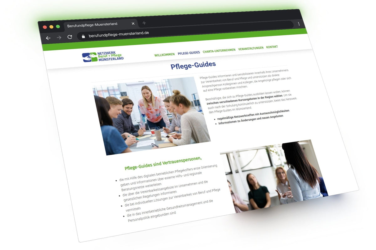 Beruf + Pflege Münsterland – ein wichtiges Thema digital zugänglich gemacht