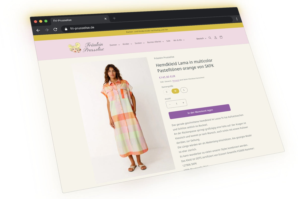 Fräulein Prusselise setzt auf E-Commerce mit Shopify