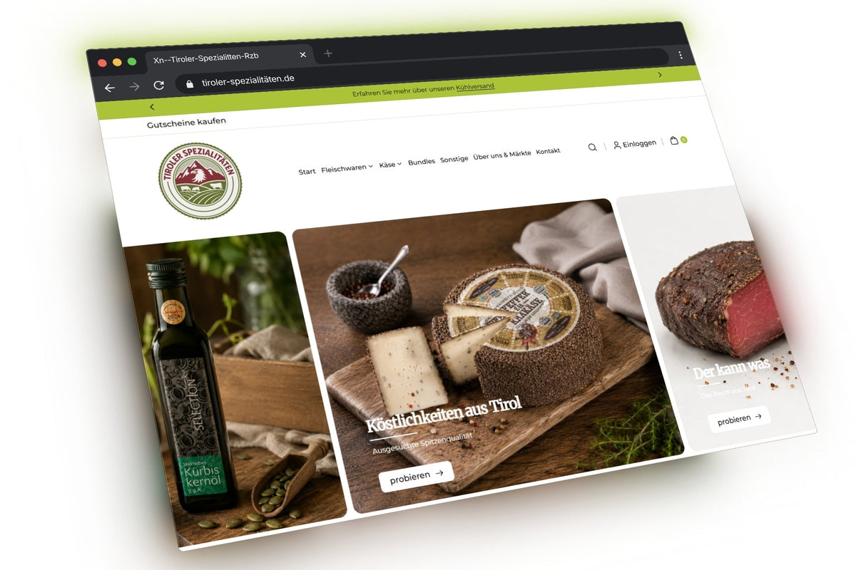 Tiroler Spezialitäten – vom Wochenmarkt zum bundesweiten E-Commerce
